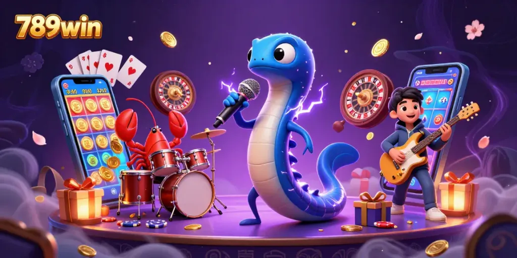 Engage in thrilling action at 789win's underwater casino with vibrant characters and dynamic gaming elements.