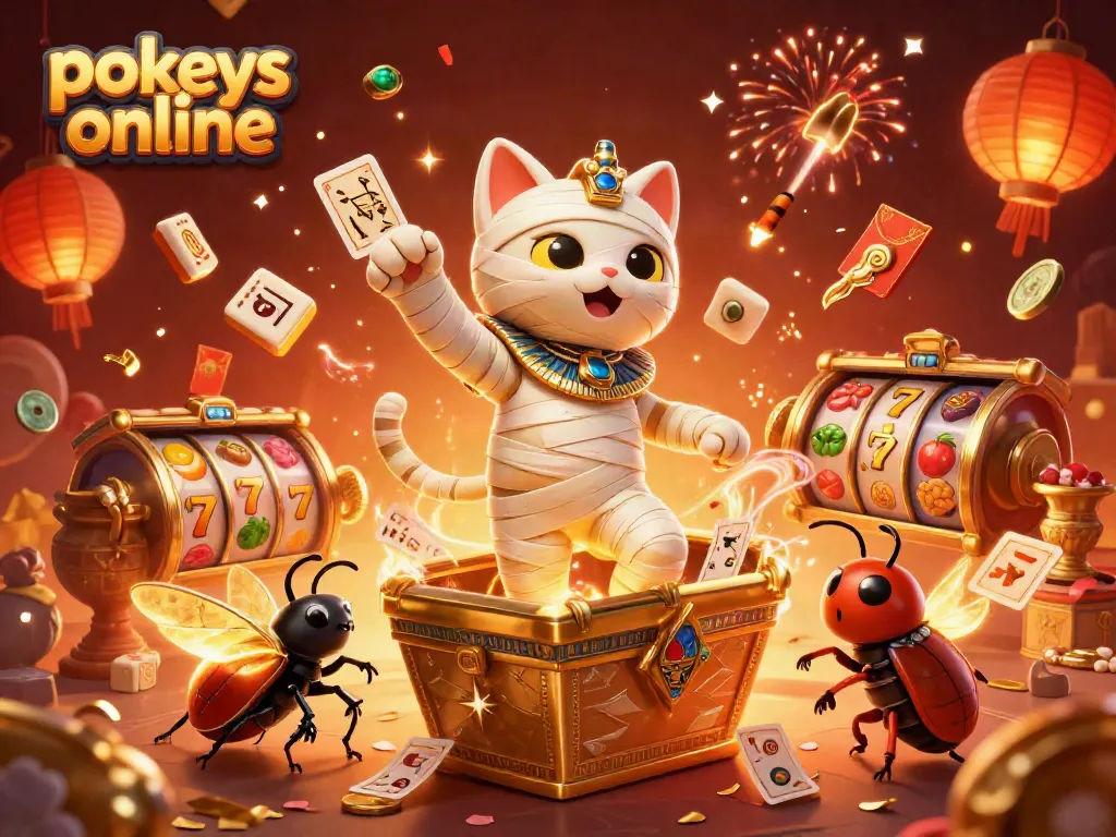 Experience the excitement of pokies online with a vibrant scene featuring dynamic slot reels and exotic characters.